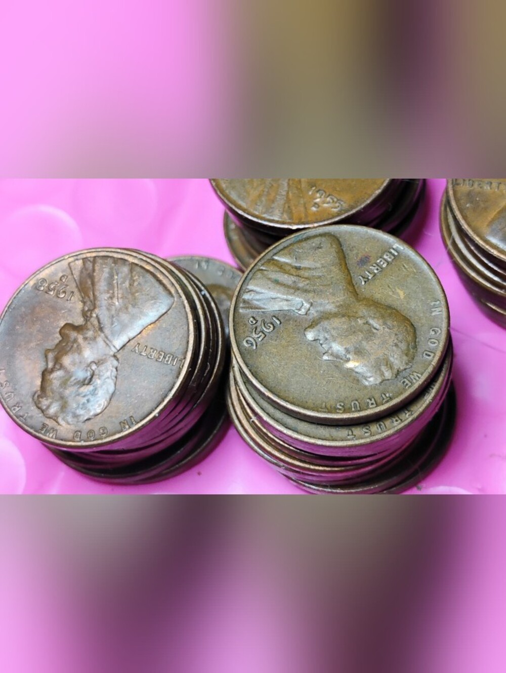 50 of Vintage U.S.Wheat Pennies No Culls 1950s Some Duplicate